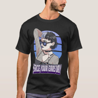 Camiseta Día de Perforar tus Orejas Perforación de Oreja Ch