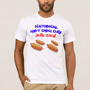 Camiseta Día de perrito caliente nacional - 23 de julio