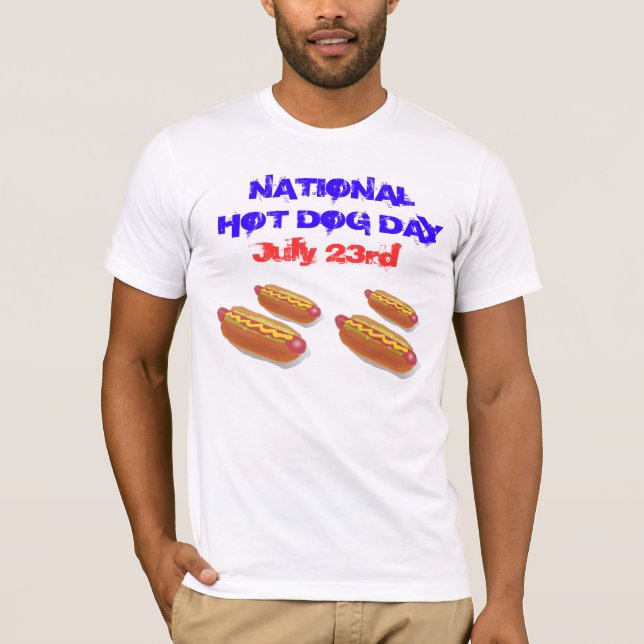 Camiseta Día de perrito caliente nacional - 23 de julio (Anverso)