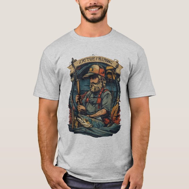 Camiseta día de pesca (Anverso)