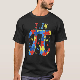 Camiseta Día de Pi Autismo Rompecabezas Profesor de Matemát
