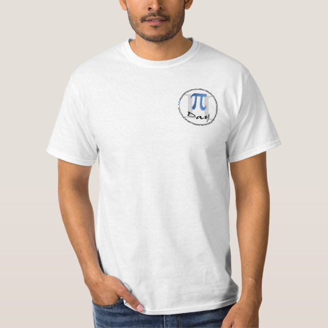 Camiseta Día de Pi con frente y espalda (Anverso)