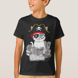 Camiseta Día de Pi Gato Friki de Matemáticas Profesor Pirat