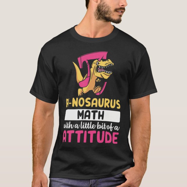 Camiseta Día de Pi Matemáticas Dinosaurio Dino Pi  (Anverso)