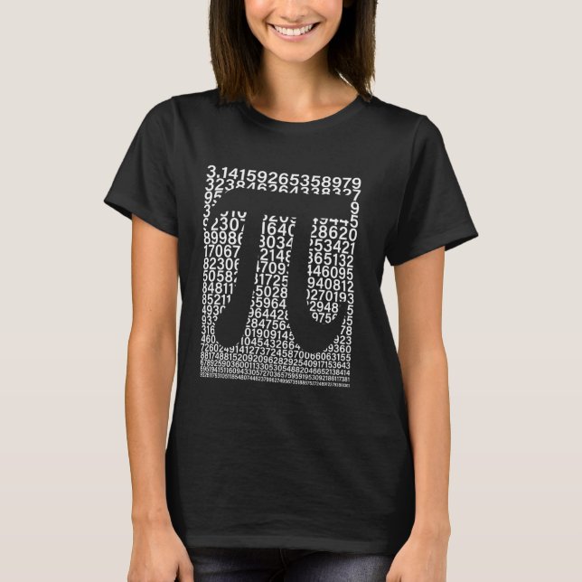 Camiseta Día de Pi Profesor de Matemáticas Símbolo de Pi 3. (Anverso)