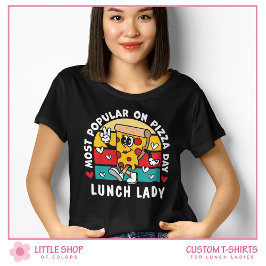Camiseta Día de Pizza Personalizable de la Señora de Almuer