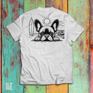 Camiseta Día de playa lindo Bulldog Francés