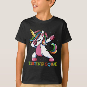 Camiseta Día de prueba Dabbing Unicorn Pruebas Chicas de es