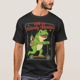 Camiseta Día de prueba de la rana para monitorear activamen