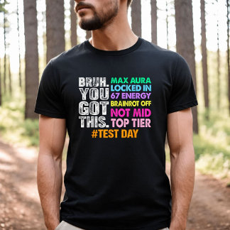 Camiseta Día de prueba, hermano, tienes esto, Max Aura bloq
