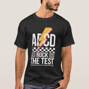 Camiseta Día de Prueba Maestro Estudiante Día de Pruebas AB