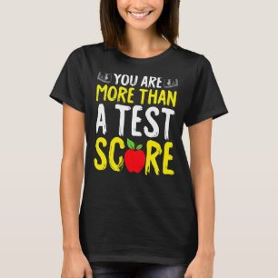 Camiseta Día de prueba más que un Testi de estado de puntua