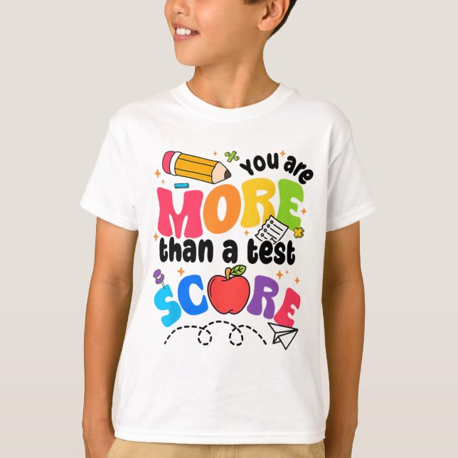 Camiseta Día De Prueba Más Que Una Puntuación De Prueba (Anverso)