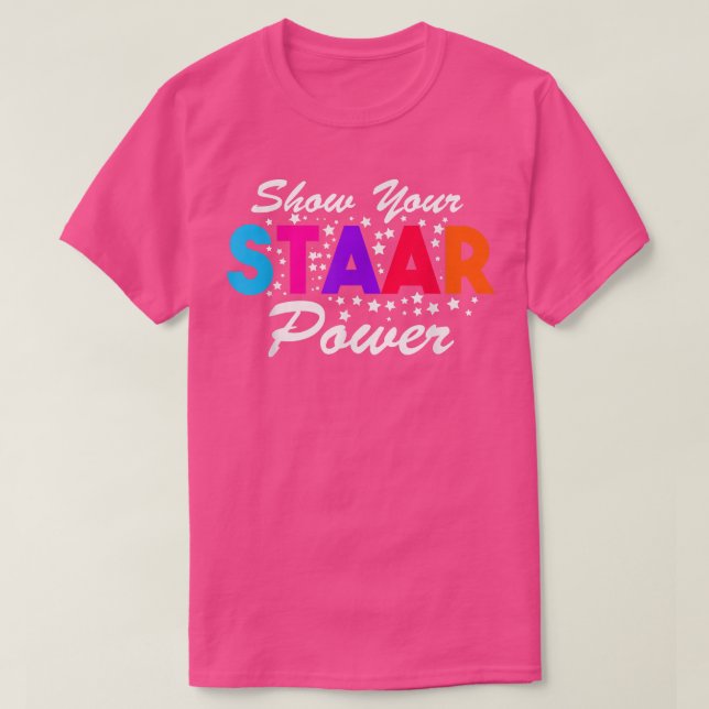 Camiseta Día de prueba Mostrar tu profesor de energía Staar (Diseño del anverso)