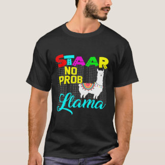 Camiseta Día de prueba Staar de mujeres sin problema Llama 