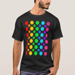 Camiseta Día de Punto Multicolor Arcoiris Polka Feliz Día d