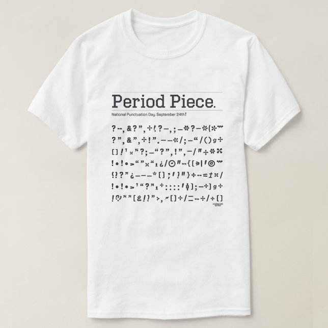 Camiseta Día de puntuación nacional (Diseño del anverso)