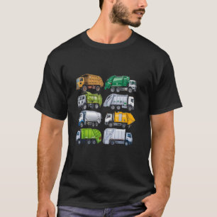 Camiseta Día de reciclaje de camiones de basura separación
