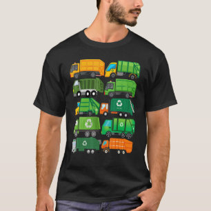 Camiseta Día de reciclaje de camiones de basura separación