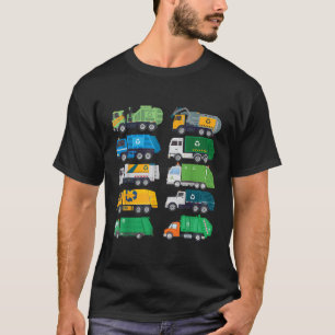Camiseta Día de reciclaje de camiones de basura separación