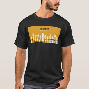 Camiseta Día de Recuerdo del Holocausto con las manos en al