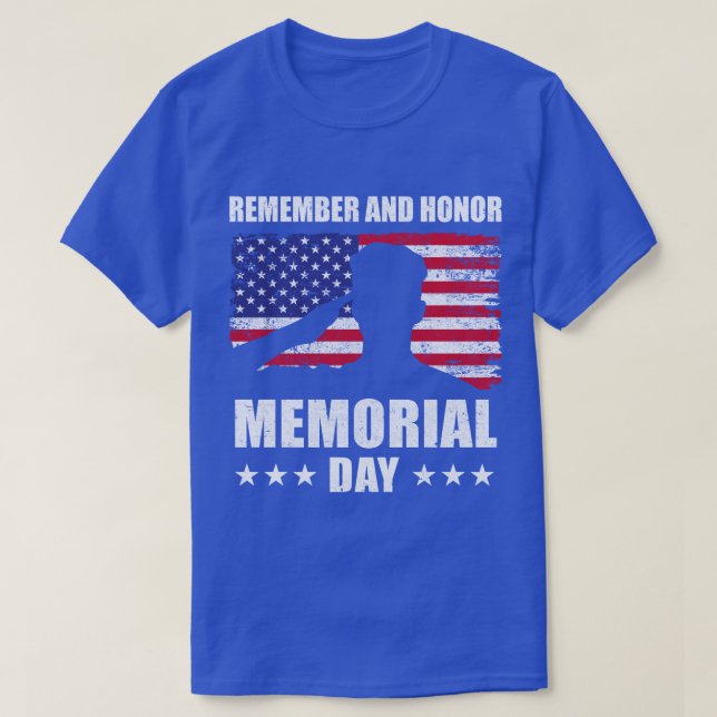 Camiseta Día De Recuerdo Y Honor (Diseño del anverso)