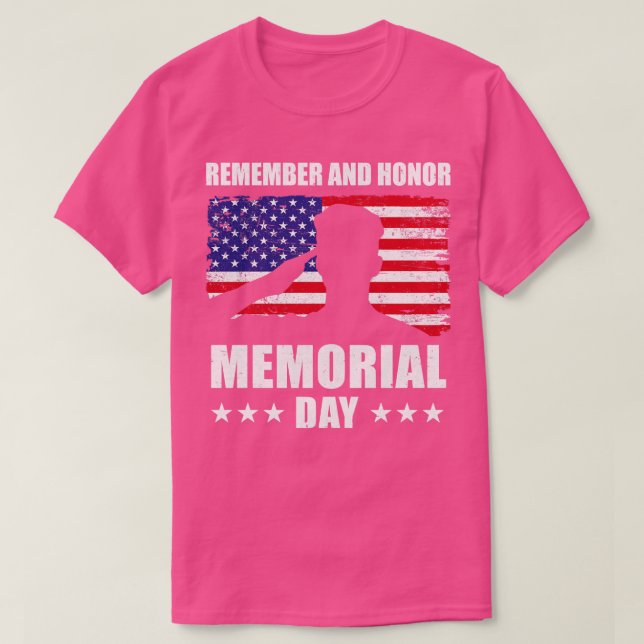 Camiseta Día De Recuerdo Y Honor (Diseño del anverso)