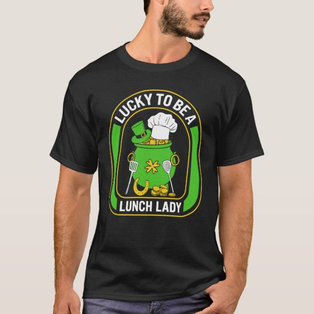 Camiseta Día de San Patricio afortunado de ser una dama de  (Anverso)