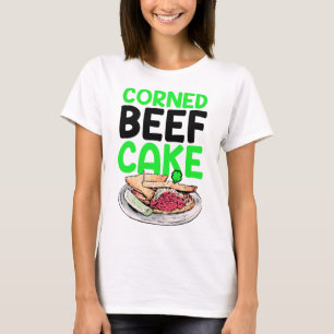 Camiseta Día de San Patricio Amante del Repollo de Carne en