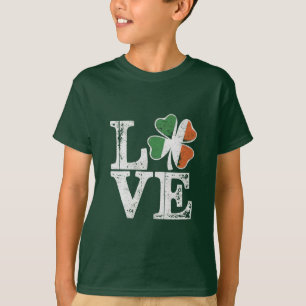 Camiseta Día de San Patricio Amor Afortunado Trébol Verde I