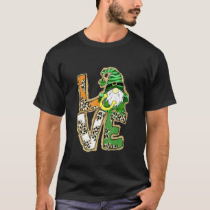 Camiseta Día de San Patricio Amor Gnomos Trébol de Cuatro H