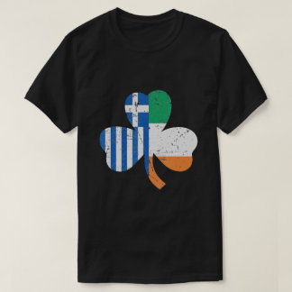 Camiseta Día de San Patricio Bandera Griega Grecia Irlandes