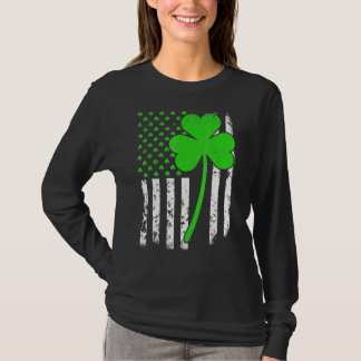 Camiseta Día de San Patricio Bandera Irlandesa Estadouniden