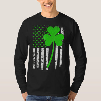 Camiseta Día de San Patricio Bandera Irlandesa Estadouniden