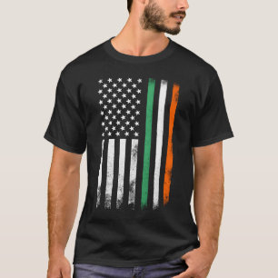 Camiseta Día de San Patricio Bandera irlandesa norteamerica