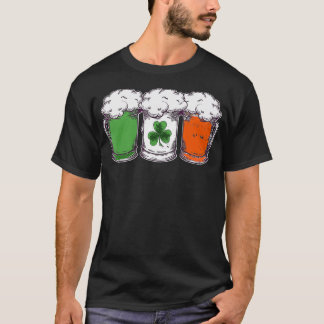 Camiseta Día de San Patricio Bandera Irlandesa Shamrock Fie
