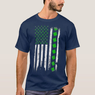 Camiseta Día de San Patricio Bandera Verde IRLANDESA Estado