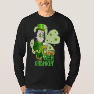 Camiseta Día de San Patricio, Ben Drankin Amo a Shenanigans