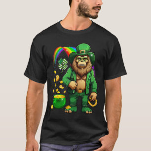 Camiseta Día de San Patricio Bigfoot Arcoíris Día de Patric