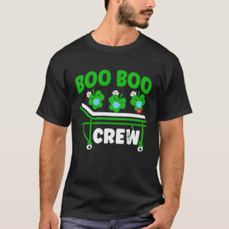 Camiseta Día de San Patricio Boo Boo Crew Enfermera de UCI