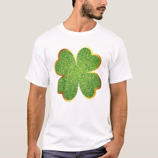 Camiseta Día de San Patricio Brillo Verde (Anverso)