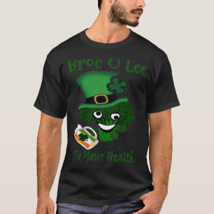 Camiseta Día de San Patricio Brócoli Lee vegano para un veg
