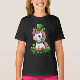 Camiseta Día de San Patricio Chicas de unicornio Cute Saint