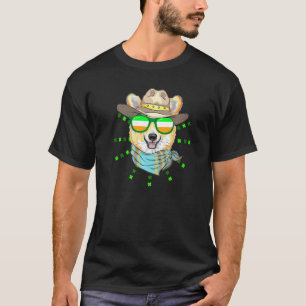 Camiseta Día de San Patricio Corgi Bandera Irlandesa Perrot