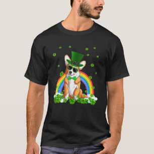 Camiseta Día de San Patricio Corgi Trébol Perro Mascota