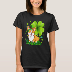 Camiseta Día de San Patricio Corgi Verde Buffalo Plaid Sham