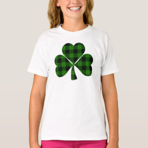 Camiseta día de San Patricio, cuadros verdes irlandeses tré
