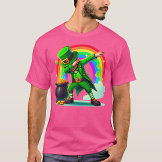 Camiseta Día de San Patricio Dabbing Duende Chicos Chicas H
