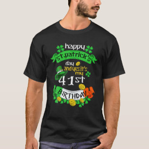 Camiseta Día De San Patricio De 41 Años Es Mi 41 Aniversari