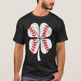 Camiseta Día de San Patricio de béisbol trébol niños hombre